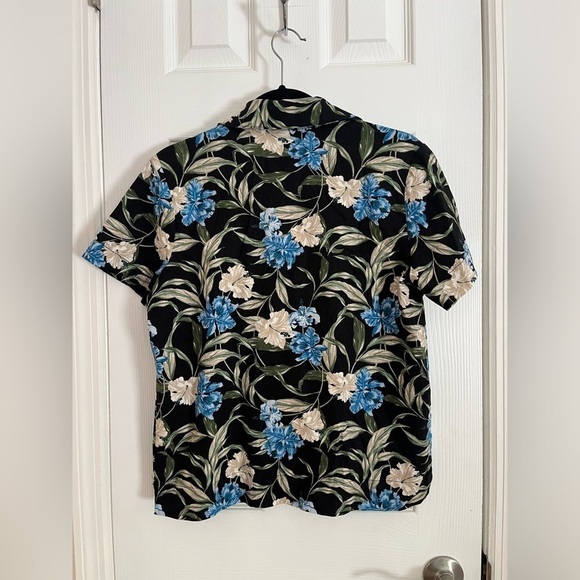 Kensie Jeans Floral Tropical Linen Shirt/Pant Set- Size XS - Picture 4 of 12